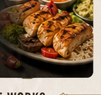 Family dinner platter